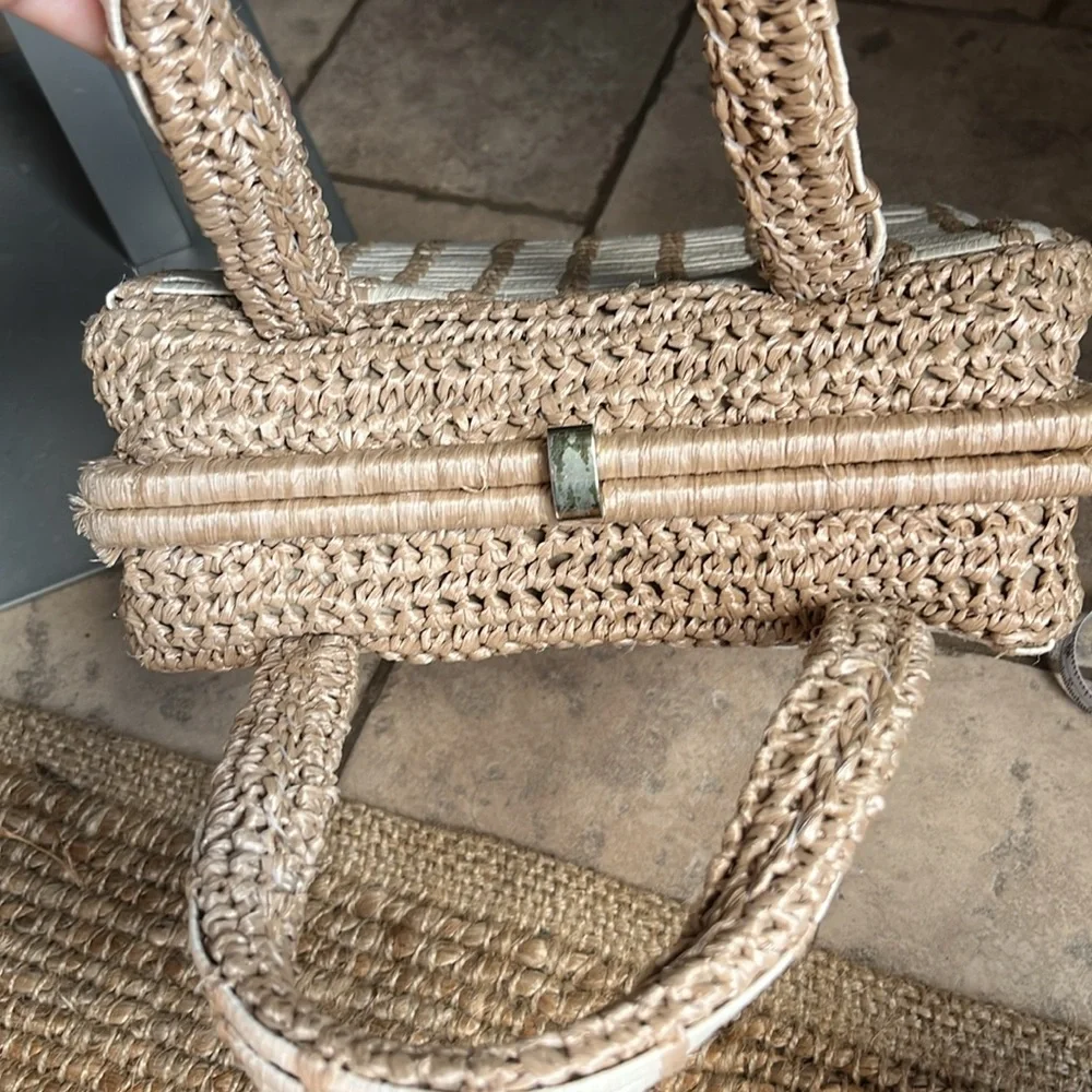 Walborg Vintage wicker Hand Made purse